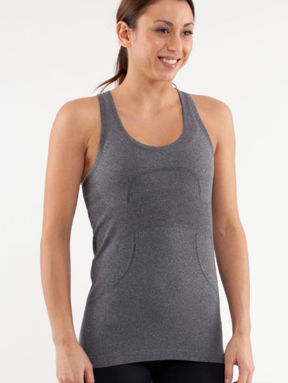Lululemon Swiftly Tech Tank Top Women's 8 Dark Grey/Black